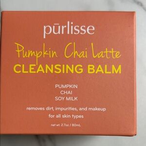 Purlisse Pumpkin Chai Latte Cleansing Balm 2.7 oz Removes dirt impurities makeup